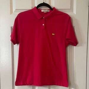 Magnolia Lane Masters Tournament Golf Polo Shirt Pink Pima Cotton Large